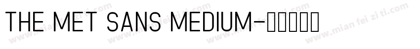 The Met Sans Medium字体转换